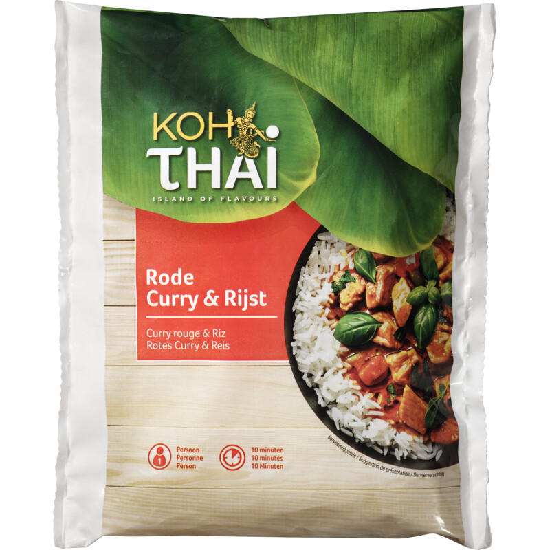 Koh Thai Rode Curry & Rijst (400g)